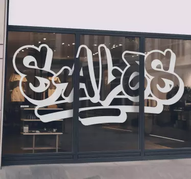 Graffiti-stijl sticker korting - TenStickers
