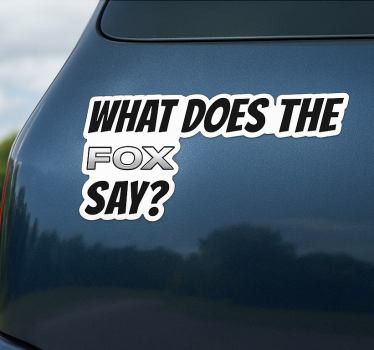 Autosticker wat zegt de uil - TenStickers