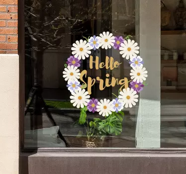Hallo lente Etalage sticker - TenStickers