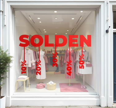 Hangende kortingen korting sticker - TenStickers