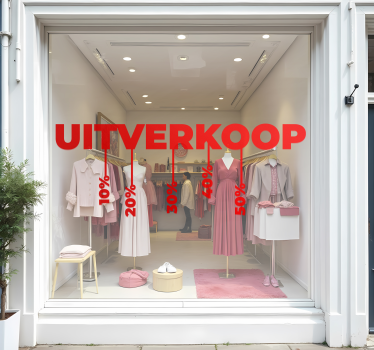 Hangende kortingen korting sticker - TenStickers
