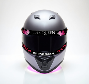 Het koningin vizier fiets sticker - TenStickers