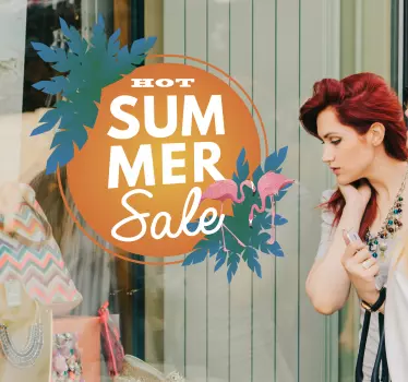Hete zomeruitverkoop korting sticker - TenStickers