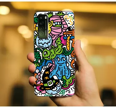 Huawei sticker feestelijke wezens in overvloed - TenStickers