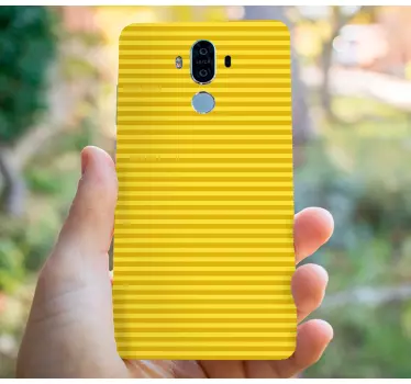 Huawei sticker gele gestreepte cover - TenStickers