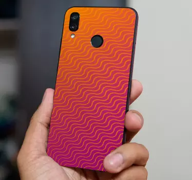 Huawei sticker golvende kleurindeling - TenStickers