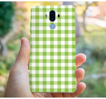 Huawei sticker groen geruit motief - TenStickers