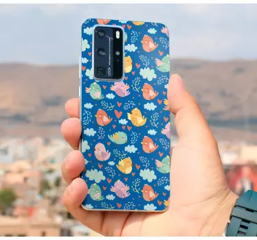 Huawei sticker levendige vogel concept - TenStickers