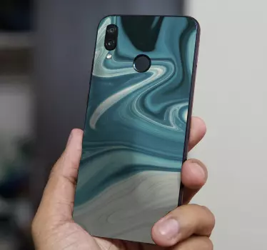 Huawei sticker met draaiend kleurenpatroon - TenStickers