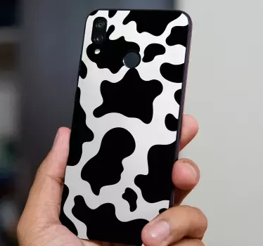 Huawei sticker met koeienprint motief - TenStickers