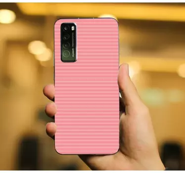 Huawei sticker roze gestreepte oppervlakte - TenStickers