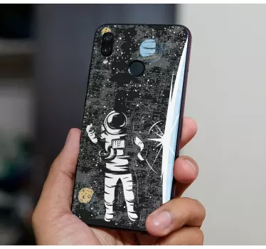 Huawei sticker ruimteverkenner in de baan - TenStickers