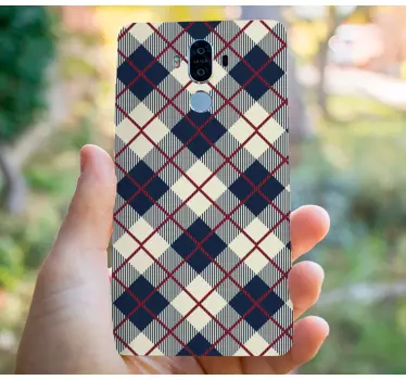 Huawei sticker ruitjespatroon ontwerp - TenStickers