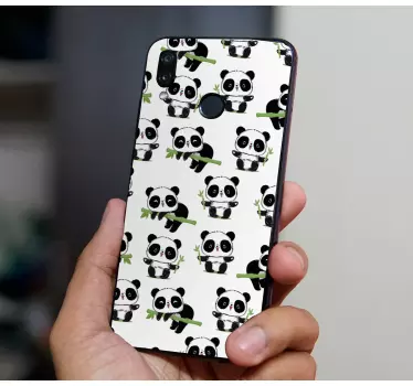 Huawei sticker schattig panda patroon - TenStickers