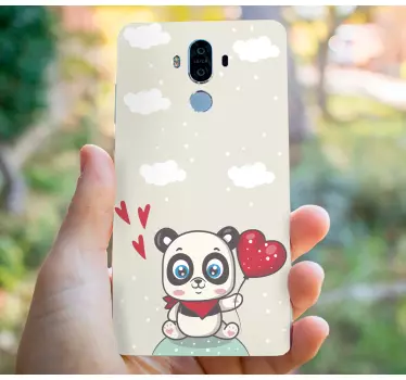 Huawei sticker schattige panda liefde - TenStickers