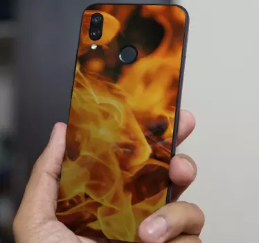 Huawei sticker vlammen en hitte - TenStickers