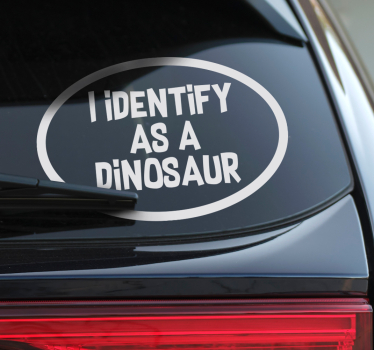 Ik identificeer mij als autosticker - TenStickers