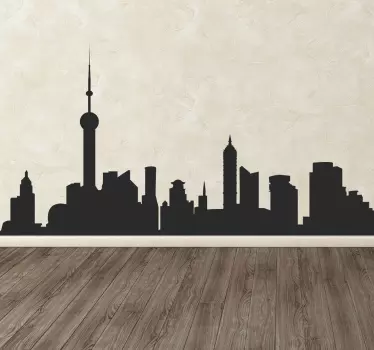 Indrukwekkende Muursticker Skyline - TenStickers