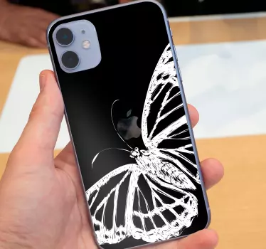 iPhone mobiel stickers Prachtige vlinderprint - TenStickers