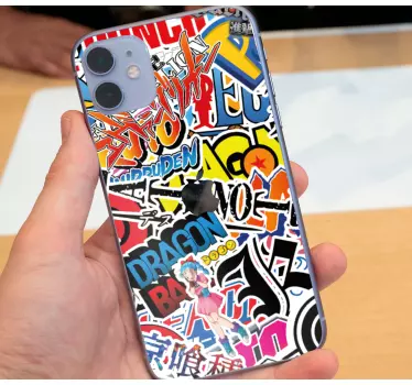 Iphone sticker anime figuren collectie - TenStickers