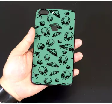 Iphone sticker buitenaardse kosmische reis - TenStickers