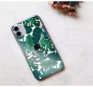 Iphone sticker exotisch blad motief - TenStickers