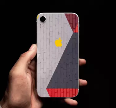 Iphone sticker geometrische kleurverdeling - TenStickers