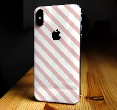 Iphone sticker gestreepte telefoonhoes - TenStickers