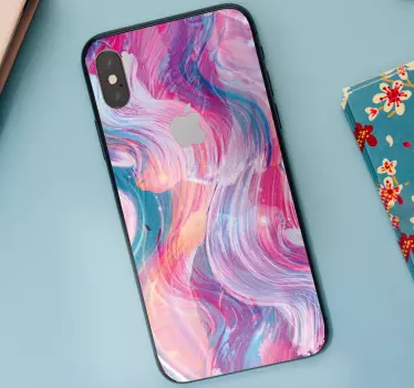 Iphone sticker levendig spiraal motief - TenStickers
