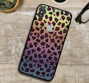 Iphone sticker luipaardprint stijl - TenStickers