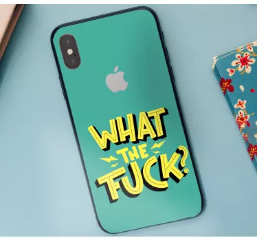 Iphone sticker met een opvallende boodschap - TenStickers