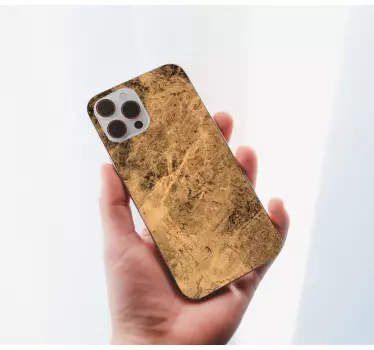Iphone sticker met gestructureerd gouden oppervlak - TenStickers