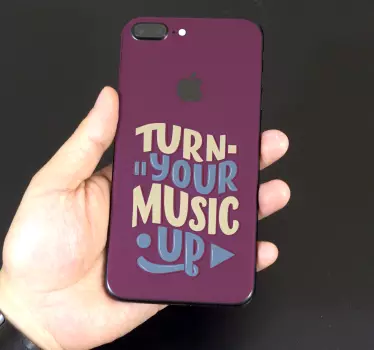 Iphone sticker muziektrillingsbericht - TenStickers
