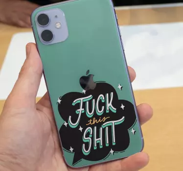 Iphone sticker onvergetelijke slogan - TenStickers
