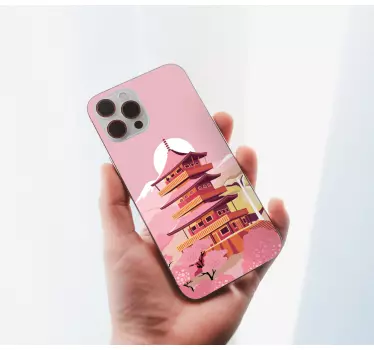 Iphone sticker pagode bloesem - TenStickers