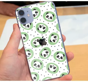 Iphone sticker panda patroon - TenStickers