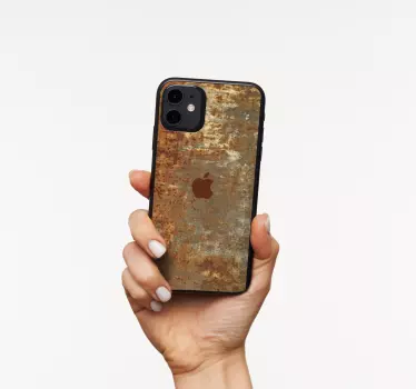Iphone sticker rustieke textuur case - TenStickers