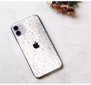 Iphone sticker schattig dierenpatroon - TenStickers