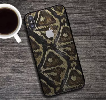 Iphone sticker slangenhuid textuur - TenStickers