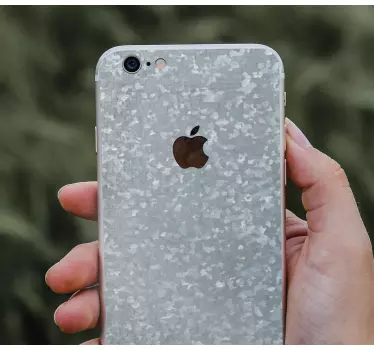 Iphone sticker textuur grijze hoes - TenStickers