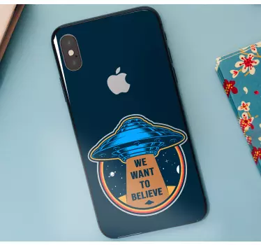 Iphone sticker ufo geldige sticker - TenStickers