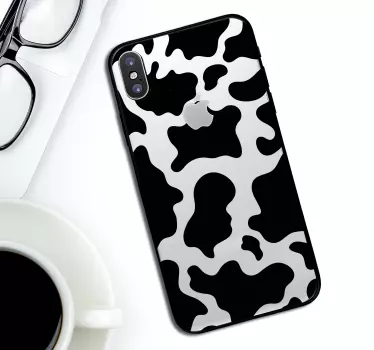 Iphone sticker zwart-wit patroon - TenStickers