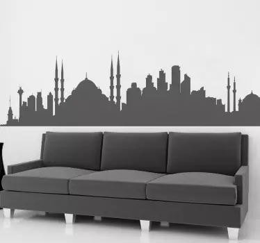 Istanbul Skyline Sticker - TenStickers