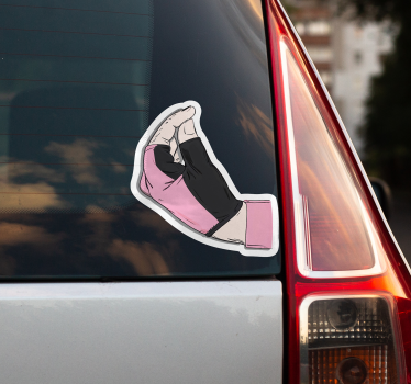Italiaans fietsgebaar autosticker - TenStickers