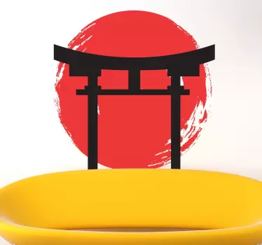 Japanse Tempel Muursticker - TenStickers
