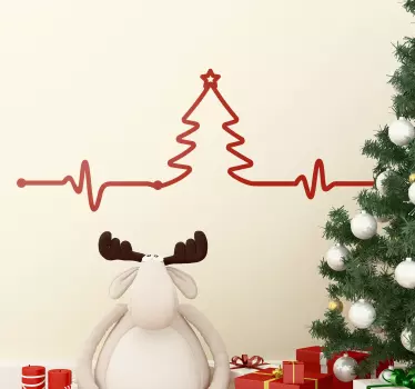 Kerststickers diagram - TenStickers