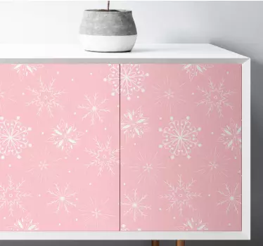 Kerst sticker sneeuwvlok print - TenStickers