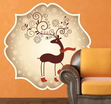 Kerstmis rendier origineel - TenStickers