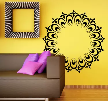 Kerstmis rozet sticker - TenStickers