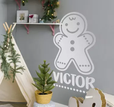 Kerststickers Kerstkoekjes - TenStickers